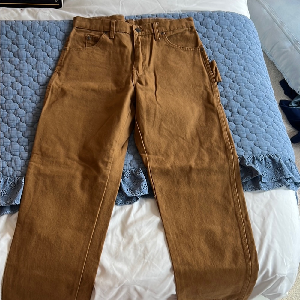 Dickies Tan Cargo Pants Durable Workwear